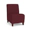 Lesro Siena Lounge Reception Armless Guest Chair, Walnut, OH Wine Upholstery SN1102 - alternate 1
